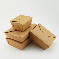 New Arrival Lunch Box Grey Corrugated Cardboard Kraft Paper Soft Folding Fancy Packaging Embossed Folding Kraft for Food Storage