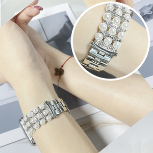 BEEFLYPOWER สายนาฬิกาสแตนเลสสำหรับแอปเปิ้ลวอทช์ SE S11 10 9 8 7 <span class=keywords><strong>6</strong></span> 5 4 3 2 1 41 มม.45 มม.40 มม.38 มม.สายรัดข้อมือผู้หญิง - Product Image 5