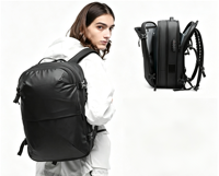 Sac à dos de voyage extensible à compression sous vide de qualité supérieure, sac à dos pour ordinateur portable imperméable avec serrure TSA