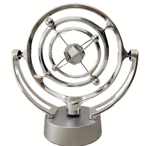 Nouvel Instrument de Mouvement Perpétuel Terrestre, Ornement de Bureau USB, <span class=keywords><strong>D</strong></span>écoration de Table Magnétique Rotative, en Plastique - Product Image 4