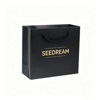 Sacs cadeaux en papier euro imprimés personnalisés avec logo, poignées en ruban de luxe, emballage boutique