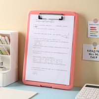 Boîte de rangement portable écologique Rsvra LK-GJY-936 compatible A4, organiseur d'archives en plastique avec presse-papiers