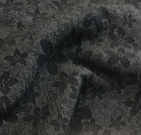 Usine Directe Gros 100% Polyester Personnalisé Jacquard Tissus Trois Dimensions Motif Floral En Relief Jacquard Robe Tissus