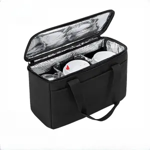 hot sale custom Insulated Drink Caddy Holder Bag portable Reusable 3 Cups Drink Carrier for Delivery
