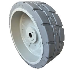 Rueda para Plataforma Elevadora de Tijera Dingli Genie, 15x5, Poliuretano, Banda de Rodadura Firme, Rodamiento de Bolas, Gris, 105454GT - Product Image 1