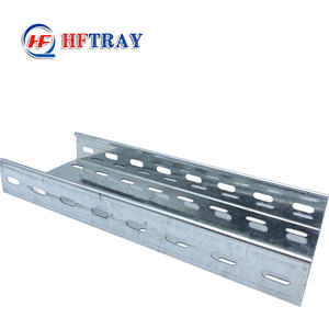 Bandeja Portacables Perforada de Acero Inoxidable HDG 304/316 con Recubrimiento en Polvo, 600mm x 100mm, Resistente al Fuego, para la Industria de la Construcción, Precio de Fábrica - Product Image 1