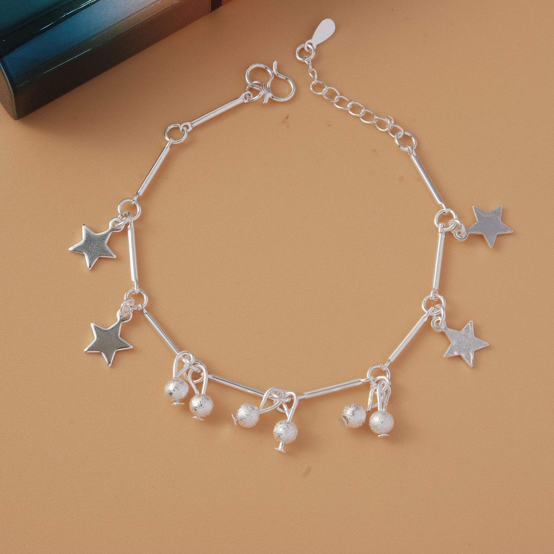 SL06 bracelet étoile perles de bambou