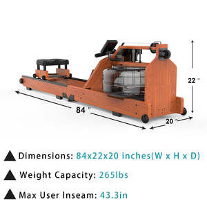 <span class=keywords><strong>Rameur</strong></span> aérobie de gymnastique commerciale traînée d'<span class=keywords><strong>eau</strong></span> à la maison rameurs en <span class=keywords><strong>bois</strong></span> pliables équipement de Fitness aérobie - Product Image 2