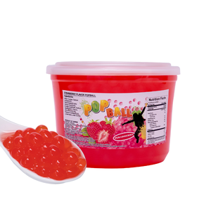 Bursting Pearls Booba pearl <b>boba</b> tapioca pearls <b>boba</b> for <b>Bubble</b> Tea Ingredients Red Round Shape - Product Image 1