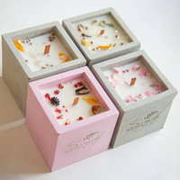 AIKUN Dernières bougies parfumées carrées en marbre personnalisables avec des parfums parfumés pour la purification de l'air