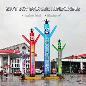 Sky Dancer Inflável de Alta Qualidade <span class=keywords><strong>20FT</strong></span>, Boneco Ondulante Personalizado, Nylon Impermeável, Alimentado por Bateria, Publicidade com Logotipo Personalizado, À Prova de Vento a Gás - Product Image 2