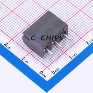 940-T-DS/03 Screw Terminal Block Through hole Component (THT),P=5.08mm Connector 1x3P 5.08mm Gray Through Hole - Product Image 2