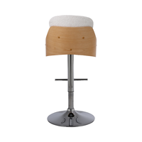Tabouret de bar européen moderne Chaise à dossier pivotant simple et élégante pour salle à manger pour la réception et la caisse