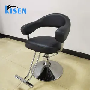 Kisen 디자인 클래식 회전 리프팅 유압 스타일링 미용사 가구 이발사 의자 살롱 장비 이발소 사용