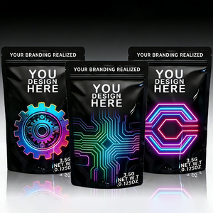 ถุงซิปล็อคแบบตั้งได้ ผลิตจากฟิล์มโพลีเอสเตอร์ BOPP ทนทาน พิมพ์ลายได้ตามต้องการ ขนาด 3.5 กรัม ป้องกันเด็กเปิดได้ ป้องกันกลิ่น  รีไซเคิลได้ - Product Image 1