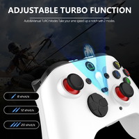 Manette de jeu sans fil BT de haute qualité pour Switch PC P3 Android IOS avec touches de remapping arrière