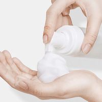 Bouteilles en plastique PET transparentes pour nettoyant visage, mousse, savon, pompe à mousse, noires, 100 ml, 120 ml, 150 ml, 200 ml, 250 ml, pour lotion