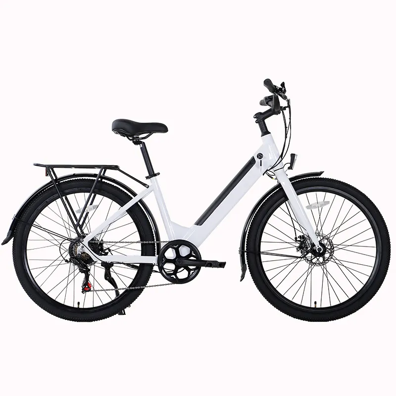 Алюминиевая рама с высоким крутящим моментом, 42 Н. М, 350 Вт, 36 В, бесщеточный Электрический велосипед для города и леди