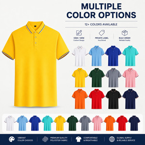 เสื้อโปโลปักโลโก้ตามสั่ง ชายหญิง ผ้าโพลีเอสเตอร์ 100% แห้งเร็ว 140GSM ขอบเสื้อตัดสี รับผลิตตามแบบ ยูนิฟอร์มบริษัท ขายส่ง OEM - Product Image 3