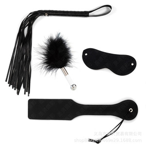 Four-piece sex toy <b>set</b>, handcuffs, SM, alternative <b>bondage</b>, torture devices, female tools, 4-piece flirting SM <b>bondage</b> tools - Product Image 2