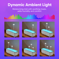 Diffuseur d'huiles essentielles intelligent avec mode de diffusion activé par la voix, télécommande et deux réglages de minuterie pour la chambre, le bureau et le studio
