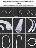Profilé en aluminium courbé encastré en forme d'arc pour éclairage linéaire flexible, luminaire de plafond en forme de gorge, forme personnalisée