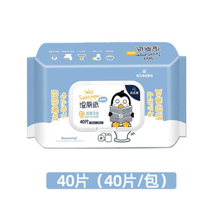 Lingettes humides pour toilettes Haishi Hainuo, 40 lingettes, lingettes humides pour la maison, grand format, lingettes humides 20*15cm - Product Image 5