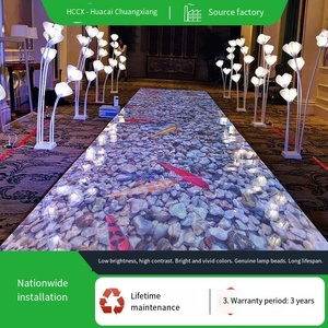 ¡Guau! La pantalla LED de suelo a todo color P3.91 para interiores con interacción entre el ser humano y la pantalla está equipada con un <span class=keywords><strong>chip</strong></span> de detección inteligente. - Product Image 2