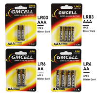 Baterai Alkaline LR3 AAA 1.5V Tahan Lama Anti Bocor untuk Remote Control, Mainan, Senter, Elektronik Konsumen, Umur Simpan 5 Tahun