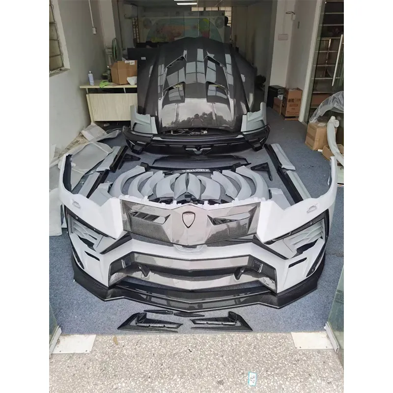 RundeURUS Body Kit Bumper mobil, untuk Lamborghini URUS MSY Body Kit depan belakang Bumper Fender Side skirt alis roda