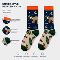 Chaussettes de sport à impression numérique sans couture à 360 degrés, personnalisables avec n'importe quel motif, en coton, bambou, nylon, polyester, laine mérinos