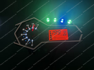 Tacômetro digital LCD Painel de instrumentos de motocicleta Velocímetro para Akt Cr4 125 162 - Product Image 4