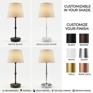 Lampada <span class=keywords><strong>da</strong></span> <span class=keywords><strong>Tavolo</strong></span> Classica <span class=keywords><strong>da</strong></span> <span class=keywords><strong>Esterno</strong></span> per Hotel, Senza Fili, Vintage, Dorata, a Batteria Ricaricabile, Lussuosa, Portatile, per Decorazioni Matrimoniali - Product Image 5