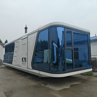 Cabine Luban préfabriquée, maison moderne préfabriquée, villa de luxe, maisons capsules, capsule spatiale avec remorque