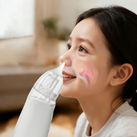 Aspirateur nasal électrique 2-en-1 avec 3 modes de fonctionnement : pulvérisation et aspiration, étanche IPX7, MOQ 100 pièces, nettoyeur de nez pour bébé