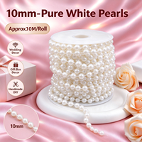 Chaîne de perles artificielles en plastique colorées pour la Saint-Valentin et les fêtes de Noël - Vente en gros