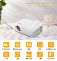 Touyinger T3 — projecteur intelligent Portable, 5500 Lumens 720p, prise en charge de films, WIFI, Home cinéma, 1080P