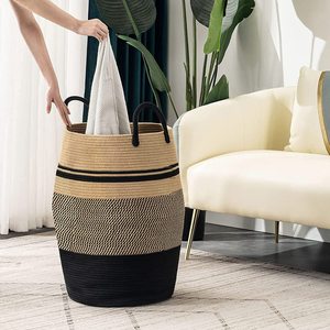Wholesale 100L Dirty Clothes <b>Basket</b> Cotton Rope <b>Basket</b> for Washing Clothes Dirty Clothes <b>Storage</b> <b>Storage</b> <b>Large</b> Capacity - Product Image 4