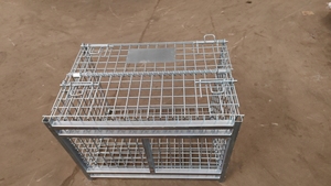 High Security 1200*1000 Collapsible Outdoor Foldable Warehouse Metal Steel <b>Stackable</b> Iron Galvanized Roll <b>Wire</b> Mesh Container St - Product Image 6