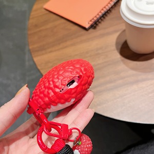 Lindo Lychee galvanizado para <span class=keywords><strong>airpods</strong></span> <span class=keywords><strong>Pro</strong></span> <span class=keywords><strong>Apple</strong></span> Bluetooth funda para auriculares 1/2/3/4 generación funda protectora de dibujos animados adecuada - Product Image 4