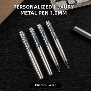 <span class=keywords><strong>Penna</strong></span> Roller di Lusso Personalizzata per Ufficio, Incisione Laser, <span class=keywords><strong>Smalto</strong></span> Colorato, Punta 1.0mm, Inchiostro Blu/Nero Ecologico UV - Product Image 2