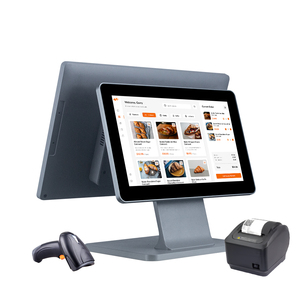 Высококачественный новый дизайн 15,6 дюймов FHD ультра тонкий каркас Full HD разрешение Win11 Android POS система сенсорный экран POS все в одном - Product Image 1