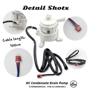 ปั๊มน้ำทิ้งแอร์ DC รุ่น PSB-12-L1000 สำหรับเครื่องปรับอากาศ HVAC ปั๊มน้ำคอนเดนเสท ZKBP-1-10-4-1 อะไหล่ทดแทน - Product Image 3