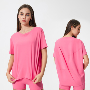 Roregal New Colors Confortable Fit Alignement Second Skin Aligner T-<span class=keywords><strong>shirt</strong></span> de <span class=keywords><strong>sport</strong></span> Top ample pour <span class=keywords><strong>femme</strong></span> - Product Image 1