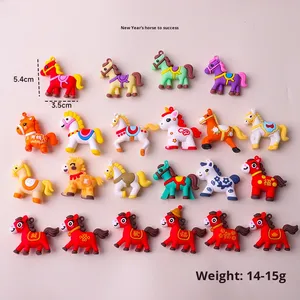 Porte-clés Cheval Animal Boîte Mystère Maternité Mignon Zodiaque Dessin Animé Poupée PVC Nouvel An 2026 Festival Festif Petit Cadeau Vente en Gros - Product Image 2