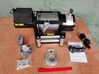 2000-20000lbs 12V 24V 4WD tout-terrain 4x4 treuil électrique avec câble en acier synthétique pour véhicules