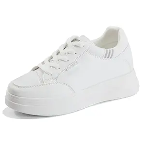 Small White Shoes Women's Summer Versatile New High Rise White Breathable Matsuke Thick Sole Sports Casual Daily Wear