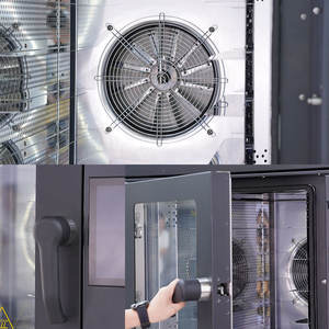 <span class=keywords><strong>Four</strong></span> à Convection à Air Chaud Électrique à Combinaison Commerciale à 5 Plaques <span class=keywords><strong>Four</strong></span> à Biscuit à Pain Européen avec Armoire pour Boulangeries - Product Image 4