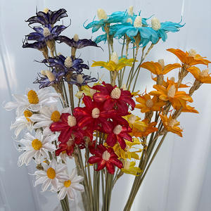 Petites fleurs de marguerite séchées naturelles, décorations de mariage bohèmes faites à la main, orchidées artificielles conservées, décorations de fête de Noël - Product Image 1