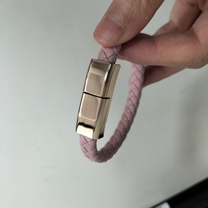 Creative Leather <b>Braided</b> Charging Cable Type C Fast Charge For Mobile Phones - Product Image 3